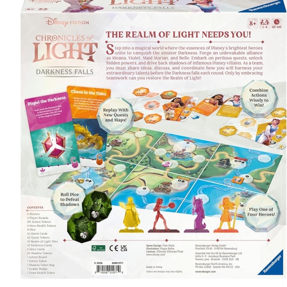 NWT Disney Chronicles of Light Board Game - Picture 7 of 7